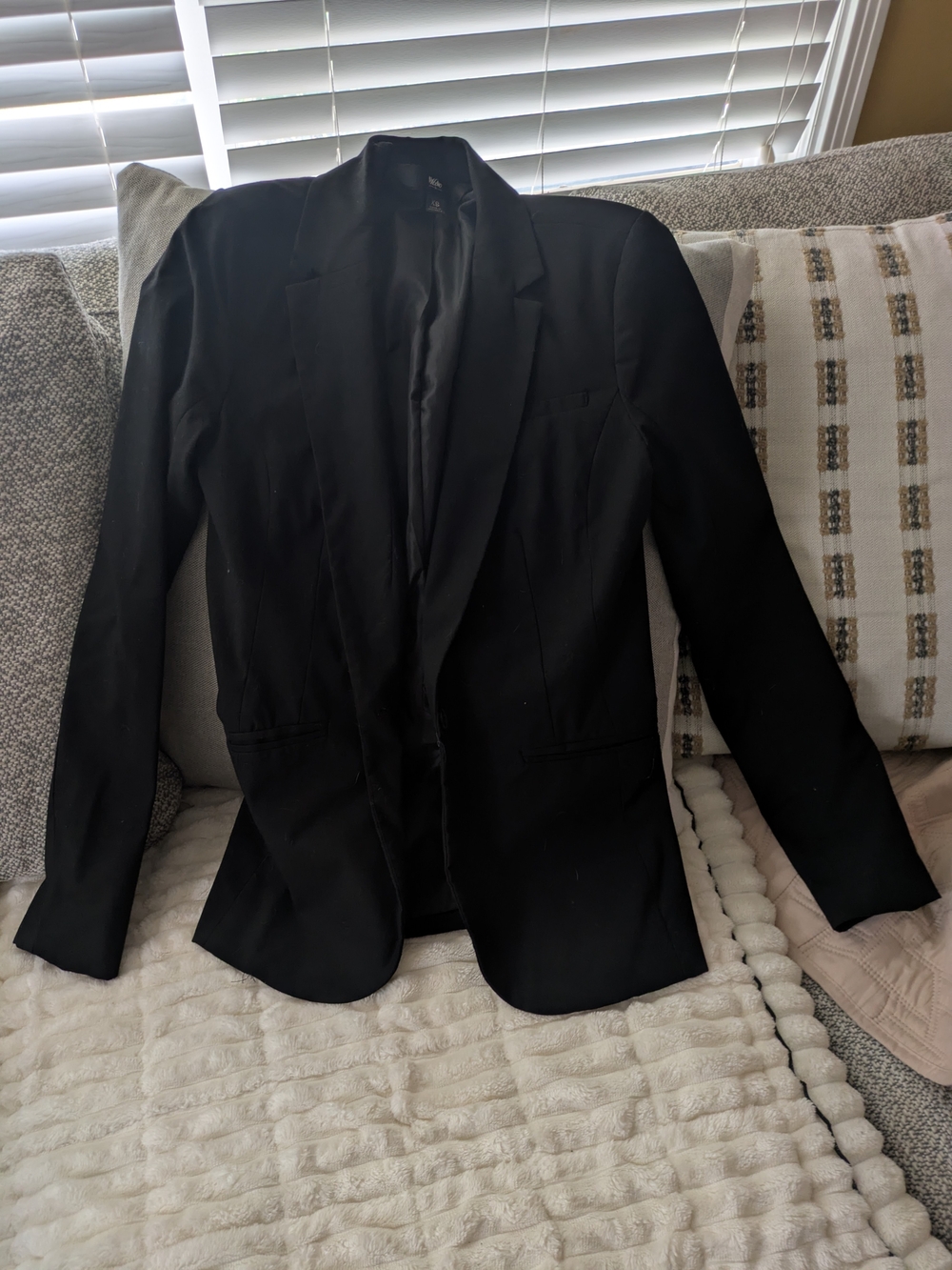 Black Tailored Blazer - Classic Professional Jacket